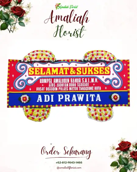 Papan Bunga Ucapan Selamat Jongkong